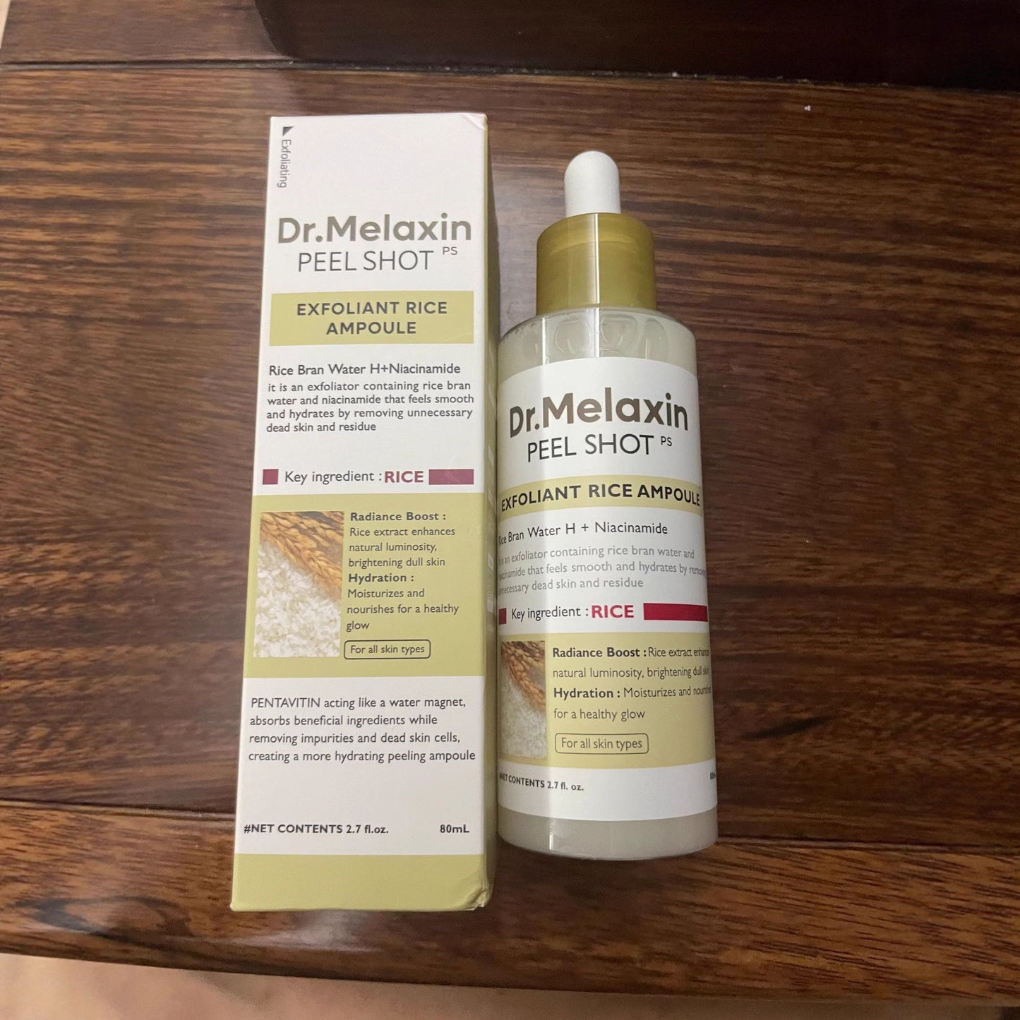 Visibly Smaller Pores in 1 Week | Peel Shot Glow Rice Ampoule Duo